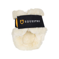 Kogelbeschermers voor jonge paarden in TPU en synthetisch schapenwol Ruby Equestro Bruin