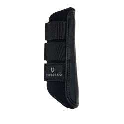 Crossbeenbeschermers van neopreen en geperforeerd leer Airflow Equestro Zwart Crossbeenbeschermers van neopreen en geperforeerd leer Airflow Equestro Zwart