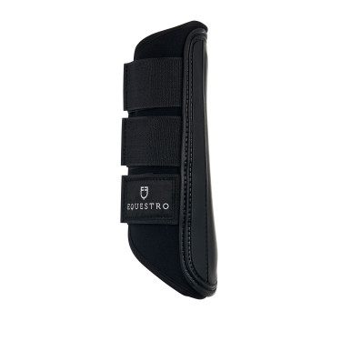 Crossbeenbeschermers van neopreen en geperforeerd leer Airflow Equestro Zwart Crossbeenbeschermers van neopreen en geperforeerd leer Airflow Equestro Zwart