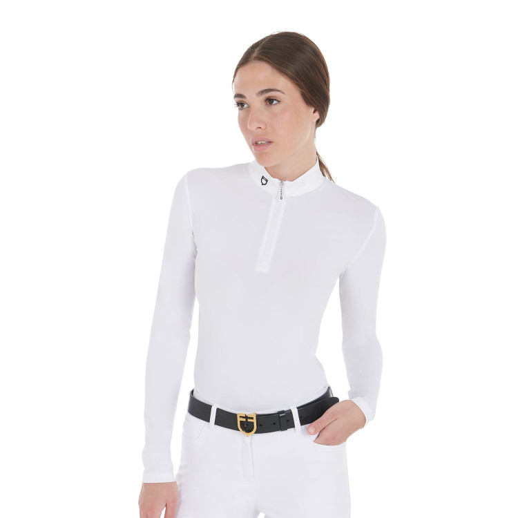Aangepaste wedstrijdpolo met lange mouwen voor dames Artemis Equestro Aangepaste wedstrijdpolo met lange mouwen voor dames Artemis Equestro