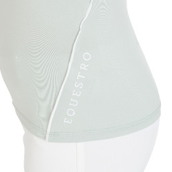 Technisch trainingsshirt met korte mouwen voor kinderen met ritssluiting Equestro Lichtgroen Technisch trainingsshirt met korte mouwen voor kinderen met ritssluiting Equestro Lichtgroen