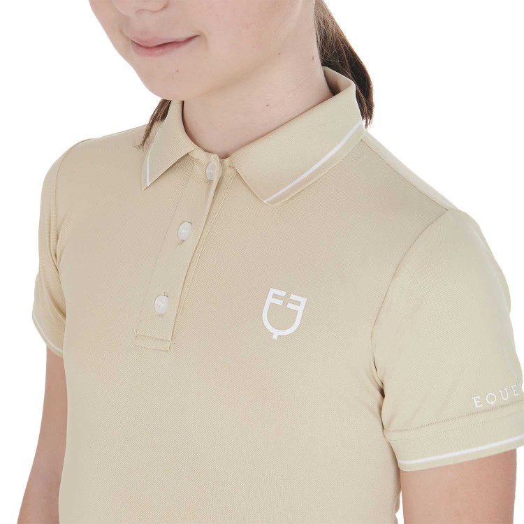 Technisch trainingsshirt voor kinderen in antibacteriële stof Equestro Technisch trainingsshirt voor kinderen in antibacteriële stof Equestro