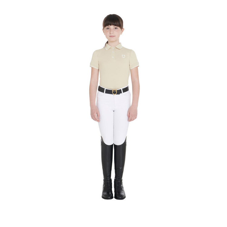 Technisch trainingsshirt voor kinderen in antibacteriële stof Equestro Technisch trainingsshirt voor kinderen in antibacteriële stof Equestro