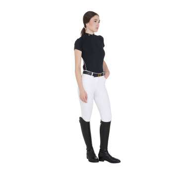 Technische aansluitende trainingspolo met ritssluiting voor dames Equestro Technische aansluitende trainingspolo met ritssluiting voor dames Equestro