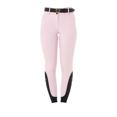 Damesbroek met hoge taille en volledige grip Equestro Ballerina Roze Damesbroek met hoge taille en volledige grip Equestro Ballerina Roze