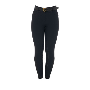 Damesbroek met hoge taille en volledige grip Equestro Zwart Damesbroek met hoge taille en volledige grip Equestro Zwart