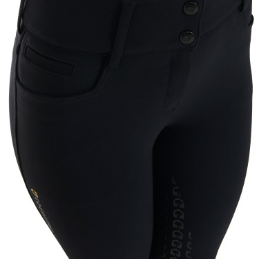 Damesbroek met hoge taille en volledige grip Equestro Zwart Damesbroek met hoge taille en volledige grip Equestro Zwart