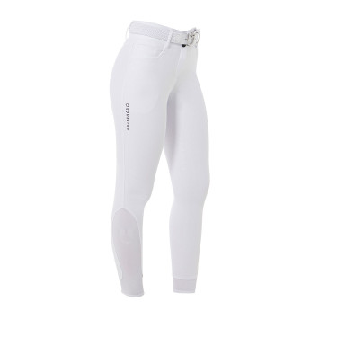 Damesbroek met hoge taille en volledige grip Equestro Wit Damesbroek met hoge taille en volledige grip Equestro Wit