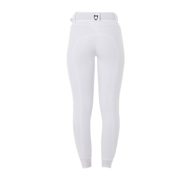Damesbroek met hoge taille en volledige grip Equestro Wit Damesbroek met hoge taille en volledige grip Equestro Wit