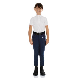 Pantalon jodhpur enfant Leilani en matériau stretch Equestro Marine Pantalon jodhpur enfant Leilani en matériau stretch Equestro Marine