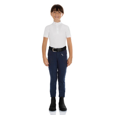 Pantalon jodhpur enfant Leilani en matériau stretch Equestro Marine Pantalon jodhpur enfant Leilani en matériau stretch Equestro Marine