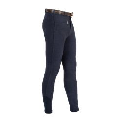 Herenbroek Urano van stretchkatoen Equestro Marine Marineblauw