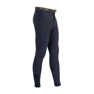 Herenbroek Urano van stretchkatoen Equestro Marine Marineblauw