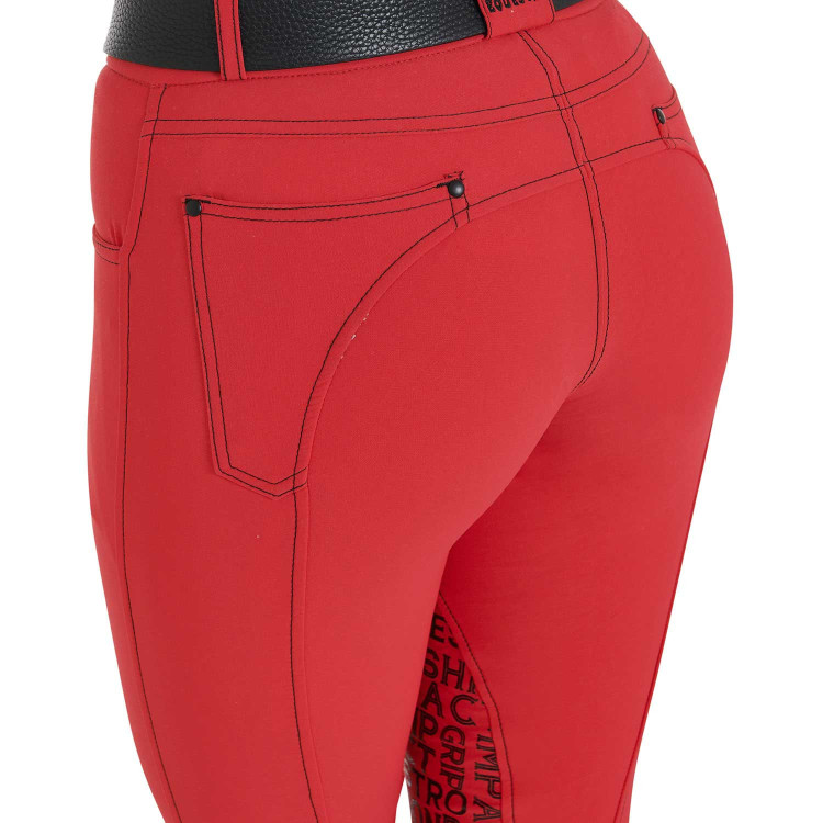 Damesbroek met kniestukken van technisch materiaal Xeni Equestro Damesbroek met kniestukken van technisch materiaal Xeni Equestro