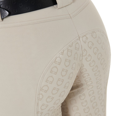 Damesbroek met volledig grip Aria van technisch stof Equestro Oxfordbruin Roze