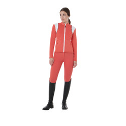 Damesbroek met volledig grip Aria van technisch stof Equestro Klaproosrood