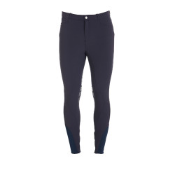 Broek met kniestukken grip heren in technisch stof Equestro Broek met kniestukken grip heren in technisch stof Equestro