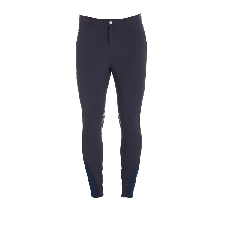 Broek met kniestukken grip heren in technisch stof Equestro Broek met kniestukken grip heren in technisch stof Equestro