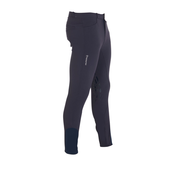 Broek met kniestukken grip heren in technisch stof Equestro Broek met kniestukken grip heren in technisch stof Equestro