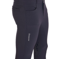 Broek met kniestukken grip heren in technisch stof Equestro Broek met kniestukken grip heren in technisch stof Equestro