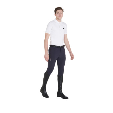 Broek met kniestukken grip heren in technisch stof Equestro Broek met kniestukken grip heren in technisch stof Equestro