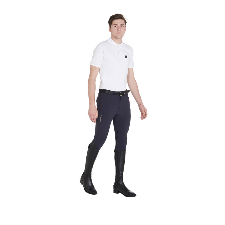 Broek met kniestukken grip heren in technisch stof Equestro Broek met kniestukken grip heren in technisch stof Equestro