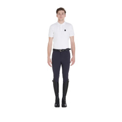 Broek met kniestukken grip heren in technisch stof Equestro Broek met kniestukken grip heren in technisch stof Equestro
