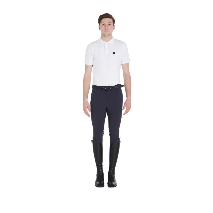 Broek met kniestukken grip heren in technisch stof Equestro Broek met kniestukken grip heren in technisch stof Equestro