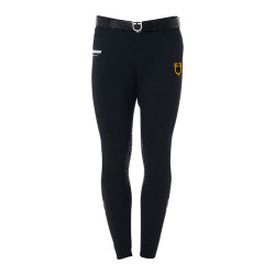 Broek met kniestukken grip heren collectie Scuderia Equestro Zwart