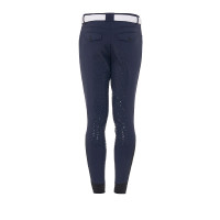 Broek met volledige grip voor heren in technisch stof Equestro Zwart Broek met volledige grip voor heren in technisch stof Equestro Zwart
