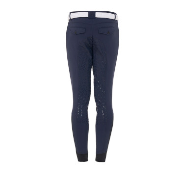 Broek met volledige grip voor heren in technisch stof Equestro Marineblazer Marineblauw