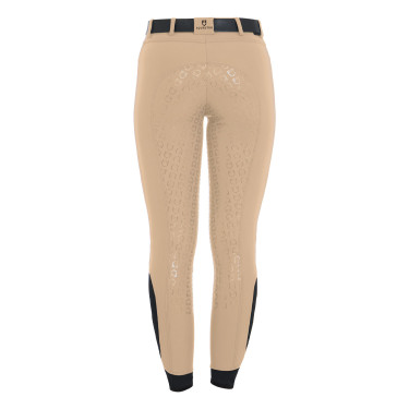 Aangesloten damesbroek met volledige grip Aria Equestro Wierook Beige