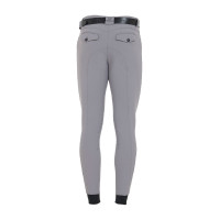 Slim-fit broek met grip heren met logo Caspar Equestro Zwart