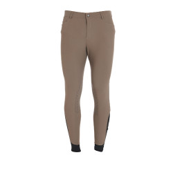 Slim-fit broek met grip heren met logo Caspar Equestro Walnoot Bruin