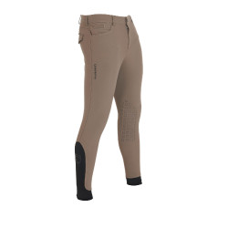 Slim-fit broek met grip heren met logo Caspar Equestro Walnoot Bruin