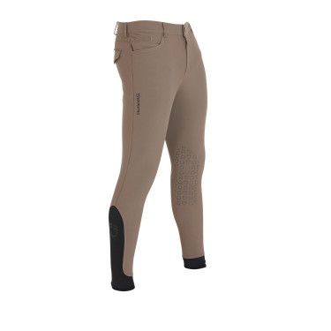 Slim-fit broek met grip heren met logo Caspar Equestro Walnoot Bruin