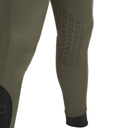 Slim-fit broek met grip heren met logo Caspar Equestro Legergroen Blauw