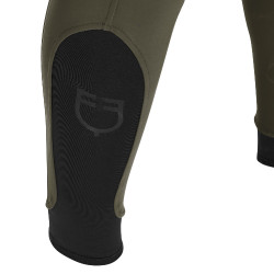 Slim-fit broek met grip heren met logo Caspar Equestro Legergroen Blauw