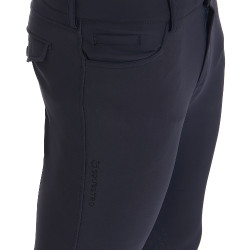 Slim-fit broek met grip heren met logo Caspar Equestro Marine Marineblauw