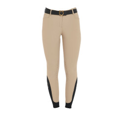 Strakke damesbroek met grip met logo Zenda Equestro