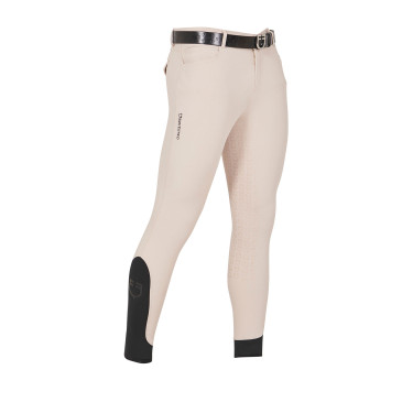 Strakke broek met volledige grip heren Aria Equestro Zandkleurige dollar Wit
