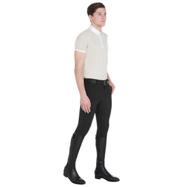 Strakke broek met volledige grip heren Aria Equestro Zwart