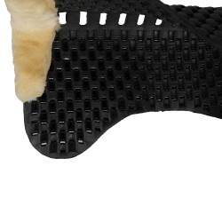 Schokdemper Piuma gel schapenwol Acavallo Eco-wol natuurlijk Zwart