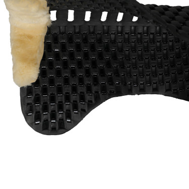 Schokdemper Piuma gel schapenwol Acavallo Eco-wol natuurlijk Zwart