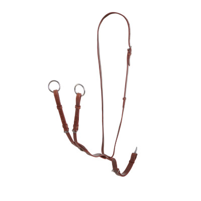 Martingale en cuir durable Melissa Equestro Cognac