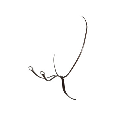 Martingaal met leren halsband Equestro Donkerbruin Martingaal met leren halsband Equestro Donkerbruin