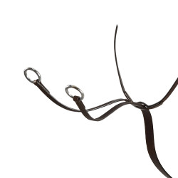 Martingaal met leren halsband Equestro Donkerbruin Martingaal met leren halsband Equestro Donkerbruin