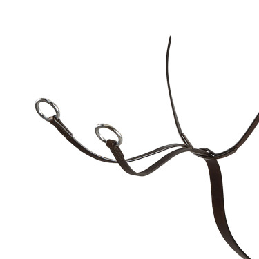 Martingaal met leren halsband Equestro Donkerbruin Martingaal met leren halsband Equestro Donkerbruin