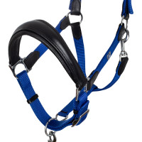 Ergonomische halster met lederen inzetstukken Lani Equestro Zwart / bordeaux Ergonomische halster met lederen inzetstukken Lani Equestro Zwart / bordeaux