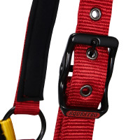 Nylon halster Flaggy Equestro Zwart / rood / geel
